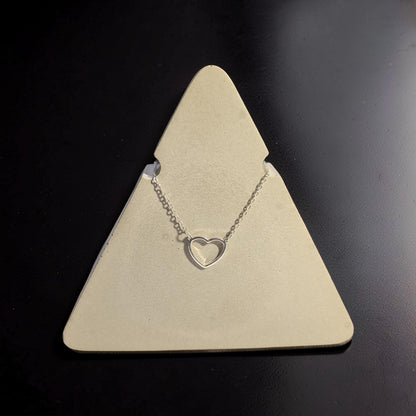 Concrete Necklace Display Stand - Minimalist Triangle Jewelry Holder, Geometric Pendant Display, Industrial Vanity Organizer