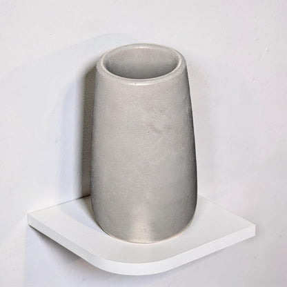 Large Concrete Vase, Minimalist Grey Flower Pot, Industrial Modern Home Decor, Brutalist Ceramic Alternative, Hand Poured Shelf Accent Vase