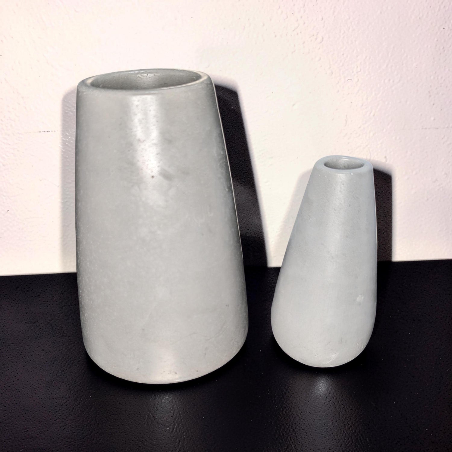 Large Concrete Vase, Minimalist Grey Flower Pot, Industrial Modern Home Decor, Brutalist Ceramic Alternative, Hand Poured Shelf Accent Vase