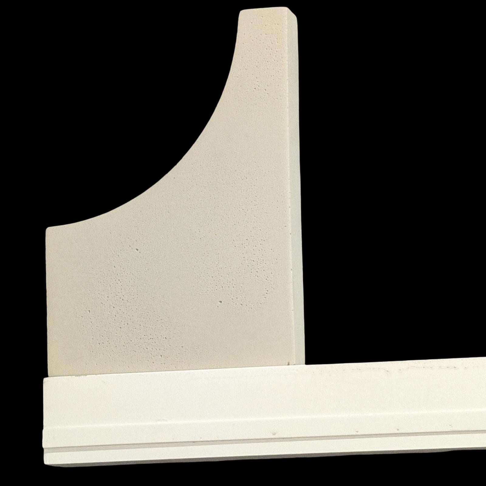 Concrete Photo Prop and Shelf Decor, Minimalist Geometric Arch Wave Statement Piece, Modern Concrete Product Photography Prop, Bookend