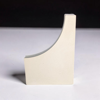 Concrete Photo Prop and Shelf Decor, Minimalist Geometric Arch Wave Statement Piece, Modern Concrete Product Photography Prop, Bookend