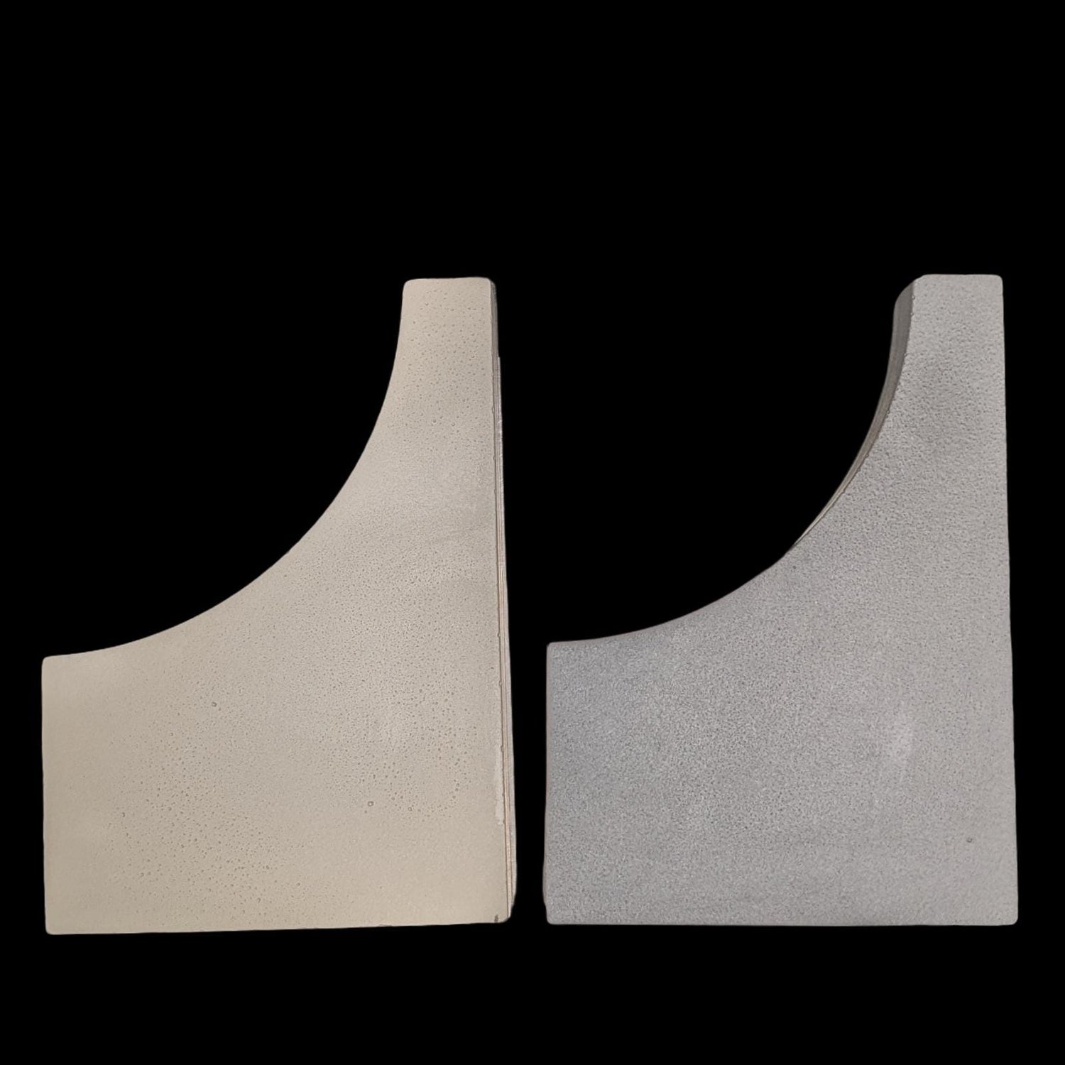 Concrete Photo Prop and Shelf Decor, Minimalist Geometric Arch Wave Statement Piece, Modern Concrete Product Photography Prop, Bookend