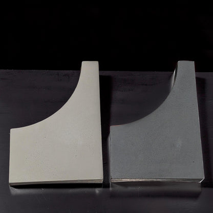 Concrete Photo Prop and Shelf Decor, Minimalist Geometric Arch Wave Statement Piece, Modern Concrete Product Photography Prop, Bookend