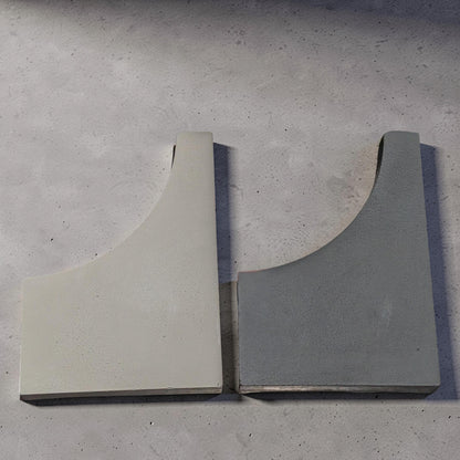Concrete Photo Prop and Shelf Decor, Minimalist Geometric Arch Wave Statement Piece, Modern Concrete Product Photography Prop, Bookend