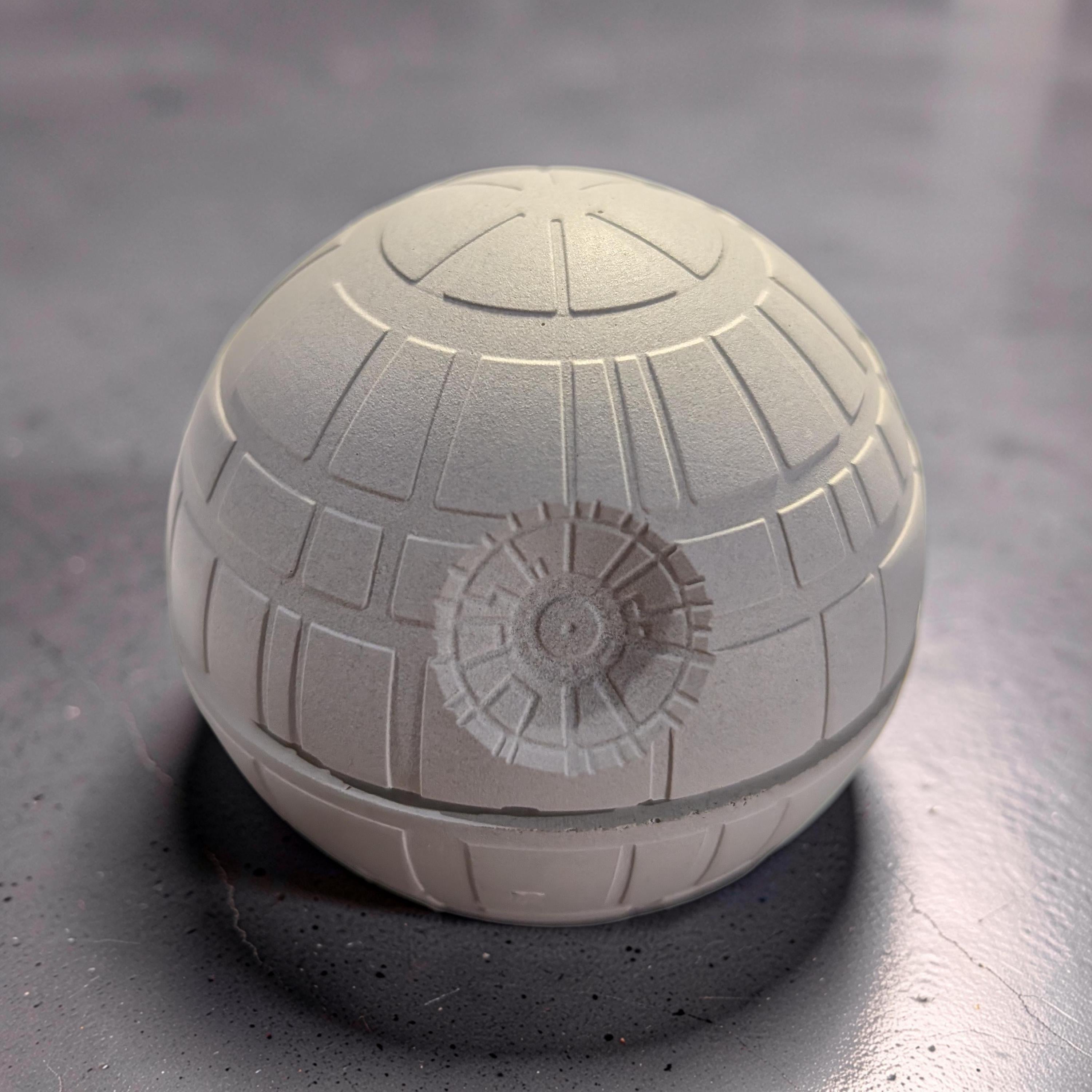Paint Your Own Galactic Space Station Craft | Unsealed Concrete Galaxy Sphere for Kids Birthday Party Favors, Outer Space Science Fiction