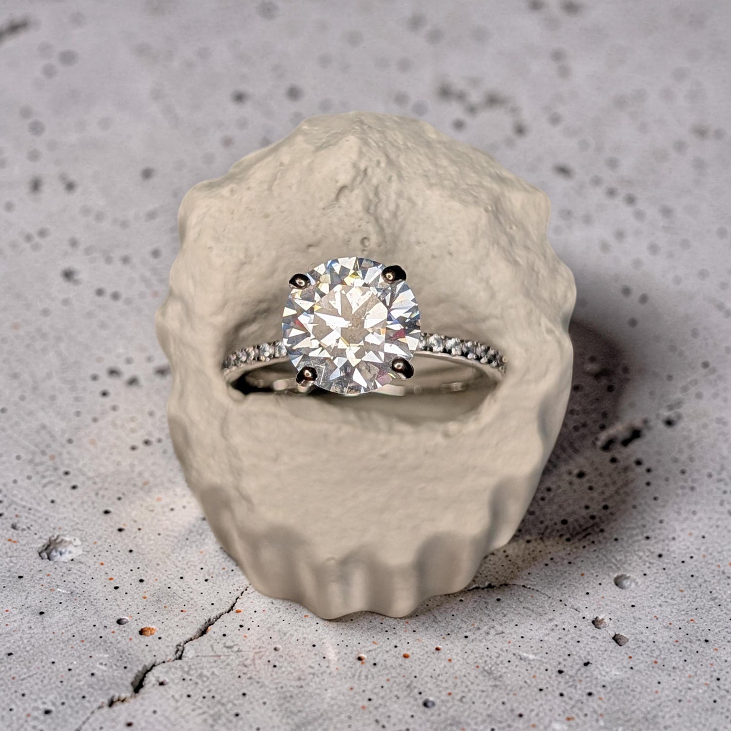 Concrete Column Ring Holder • Roman Pillar Jewelry Display • Ancient Greece Styling Flat Lay Prop for Wedding Photography