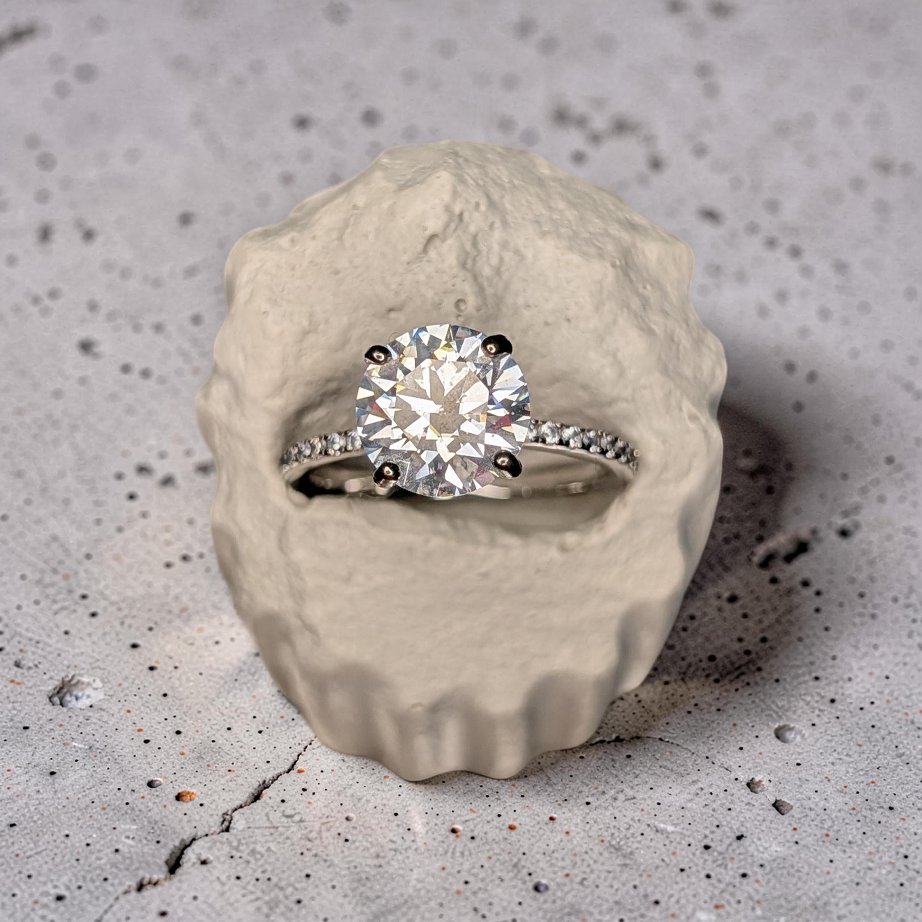 Concrete Column Ring Holder • Roman Pillar Jewelry Display • Ancient Greece Styling Flat Lay Prop for Wedding Photography