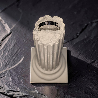 Concrete Column Ring Holder • Roman Pillar Jewelry Display • Ancient Greece Styling Flat Lay Prop for Wedding Photography