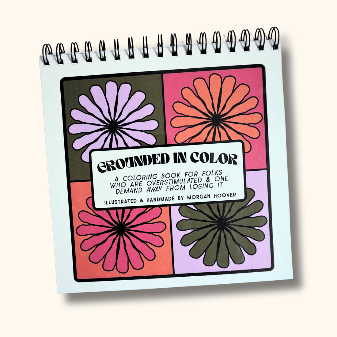 Grounded in Color, Adult Coloring Book for Stress &amp; Anxiety Relief, Neurodivergent Self-Care Activity