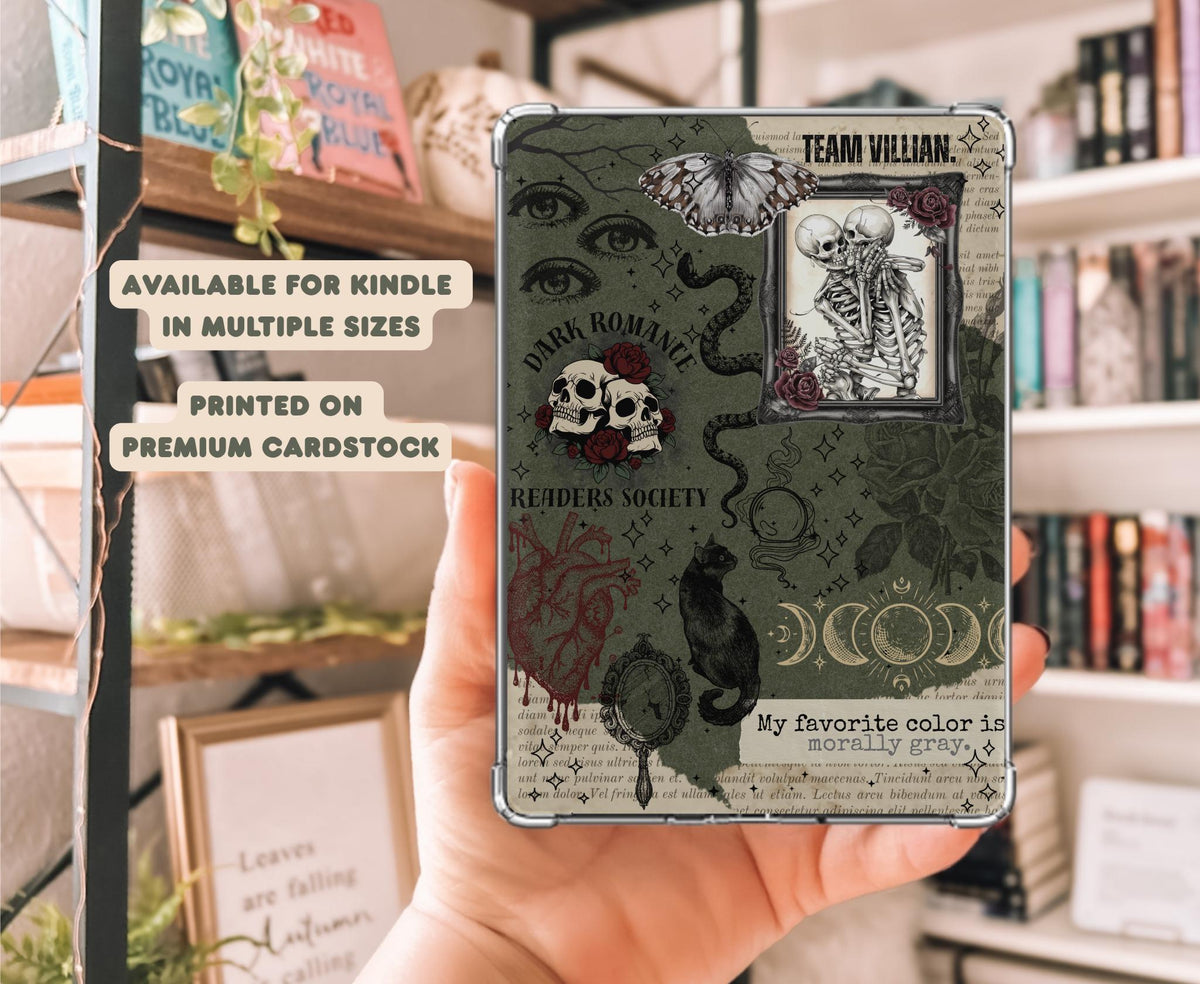 Dark Romance Halloween Inspired Kindle Insert | Occult Mystical Fall Kobo Insert | Meadowlark Nest | Fall Spooky Kobo Insert