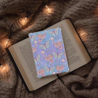 Pastel Fall Mystical Moths Kindle Insert | Bright Halloween Witchy Kobo Insert | Meadowlark Nest | Fall Spooky Kobo Kindle Insert