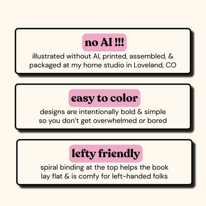 Grounded in Color, Adult Coloring Book for Stress &amp; Anxiety Relief, Neurodivergent Self-Care Activity