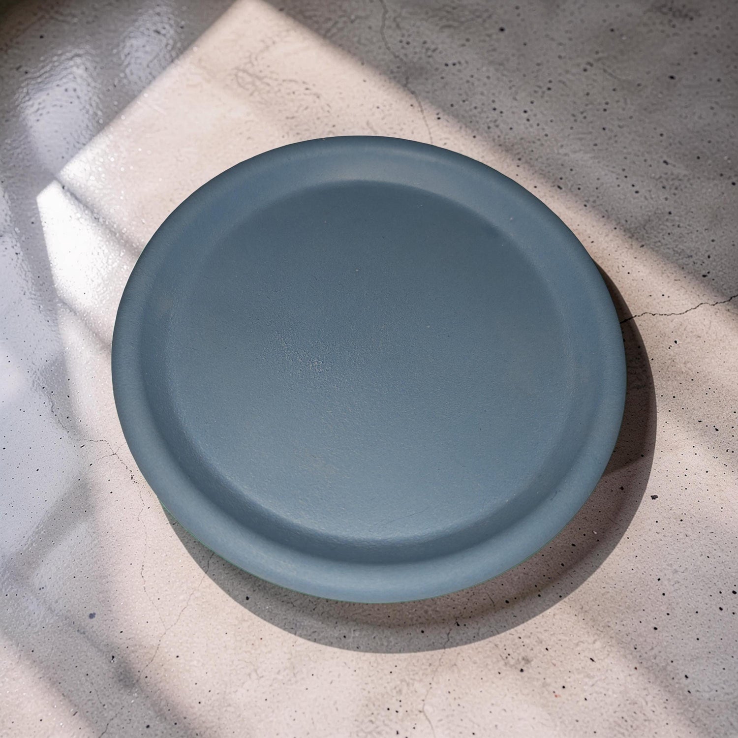 Minimalist Concrete Catchall Tray | Small Round Jewelry Dish &amp; Succulent Plant Saucer | Modern Key Tray, Ring Dish, Candle Coaster