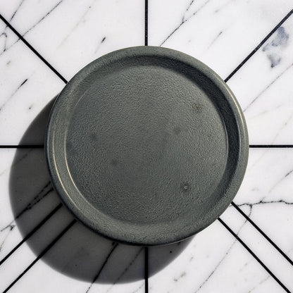 Minimalist Concrete Catchall Tray | Small Round Jewelry Dish &amp; Succulent Plant Saucer | Modern Key Tray, Ring Dish, Candle Coaster