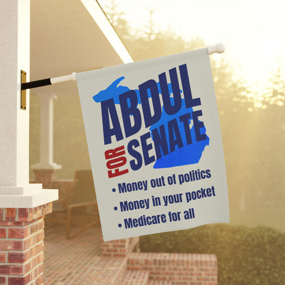 Abdul El-Sayed for Senate Michigan Garden Flag | Progressive Political House Banner Midterm Election 26