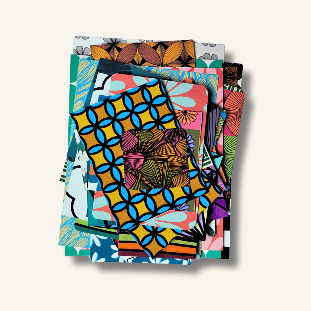 Mystery Mini Scrap Paper Pack, Scrapbook Junk Journal Craft Bundle