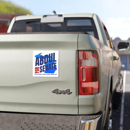 Abdul For Senate Car Magnets And Bumper Stickers, Abdul El-Sayed for Michigan US Senate Car Decal