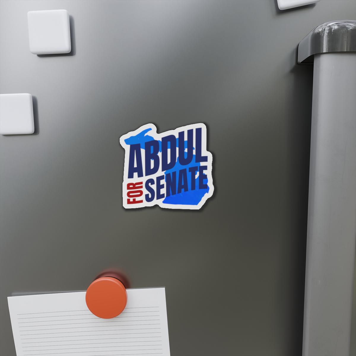 Bold Political Campaign Sticker &amp; Magnet — &amp;quot;Abdul for Senate&amp;quot; Design