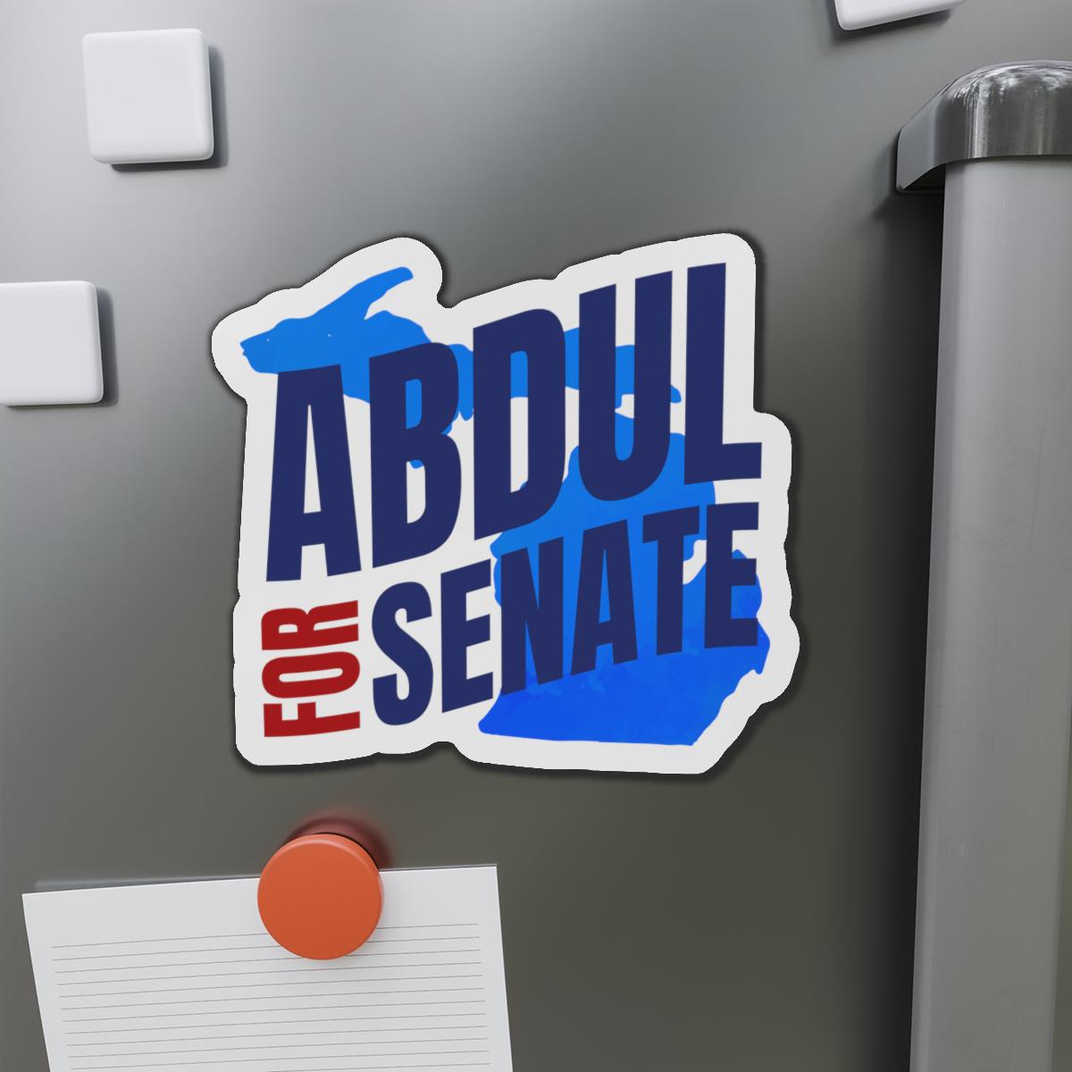 Bold Political Campaign Sticker &amp; Magnet — &amp;quot;Abdul for Senate&amp;quot; Design