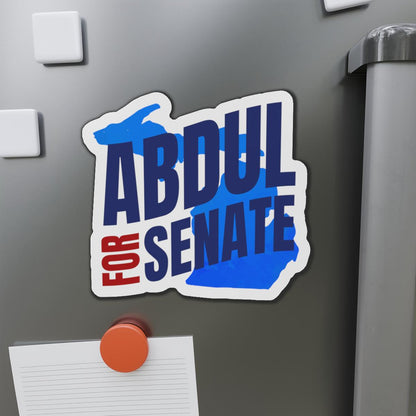 Bold Political Campaign Sticker &amp; Magnet — &amp;quot;Abdul for Senate&amp;quot; Design