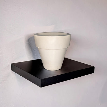 3.7&amp;quot; Concrete Succulent Planter, Small Modern Plant Pot with Drainage Option, Minimalist Indoor Flower Pot, 3.6&amp;quot; Tall Cement Pot