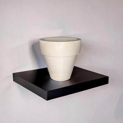 3.7&amp;quot; Concrete Succulent Planter, Small Modern Plant Pot with Drainage Option, Minimalist Indoor Flower Pot, 3.6&amp;quot; Tall Cement Pot