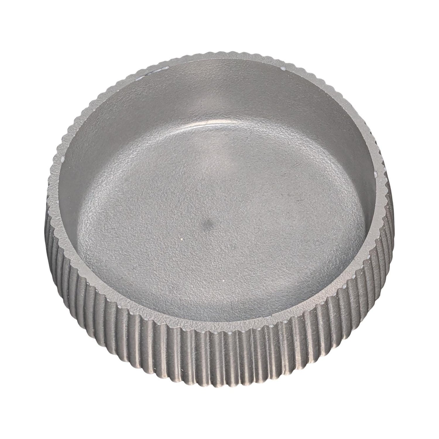 Fluted Concrete Bowl Planter, Modern Ribbed Succulent Pot, Minimalist Grey Catchall Dish, Trinket Key Holder, Nordic Tabletop Home Decor