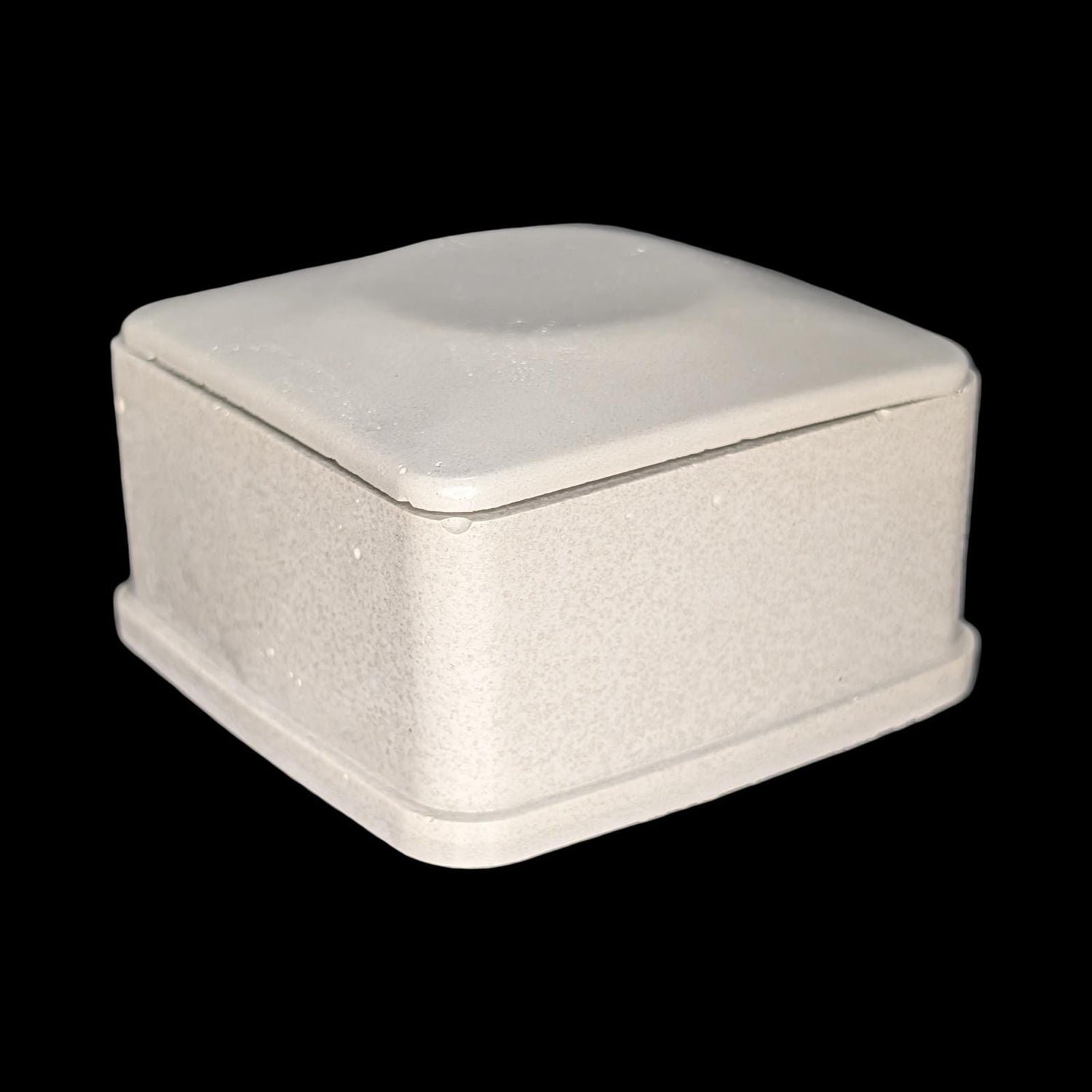 Concrete Jewelry Box with Lid, 3.15&amp;quot; Minimalist Trinket Box, Modern Square Cement Catchall, Ring Dish &amp; Keepsake Container, Desk Organizer