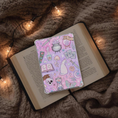 Pastel Fall Mystical Moths Kindle Insert | Bright Halloween Witchy Kobo Insert | Meadowlark Nest | Fall Spooky Kobo Kindle Insert