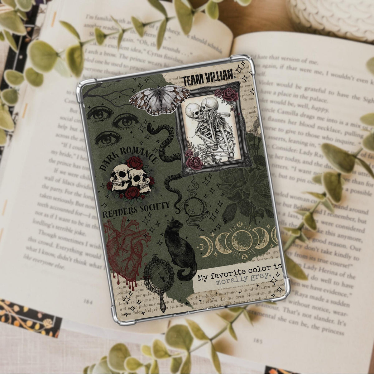 Dark Romance Halloween Inspired Kindle Insert | Occult Mystical Fall Kobo Insert | Meadowlark Nest | Fall Spooky Kobo Insert
