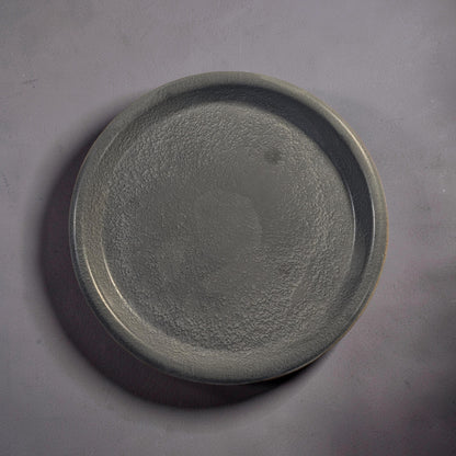 Minimalist Concrete Catchall Tray | Small Round Jewelry Dish &amp; Succulent Plant Saucer | Modern Key Tray, Ring Dish, Candle Coaster