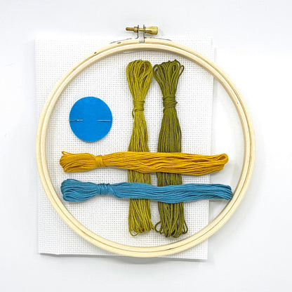 FORGET ME NOT learn counted cross stitch kit