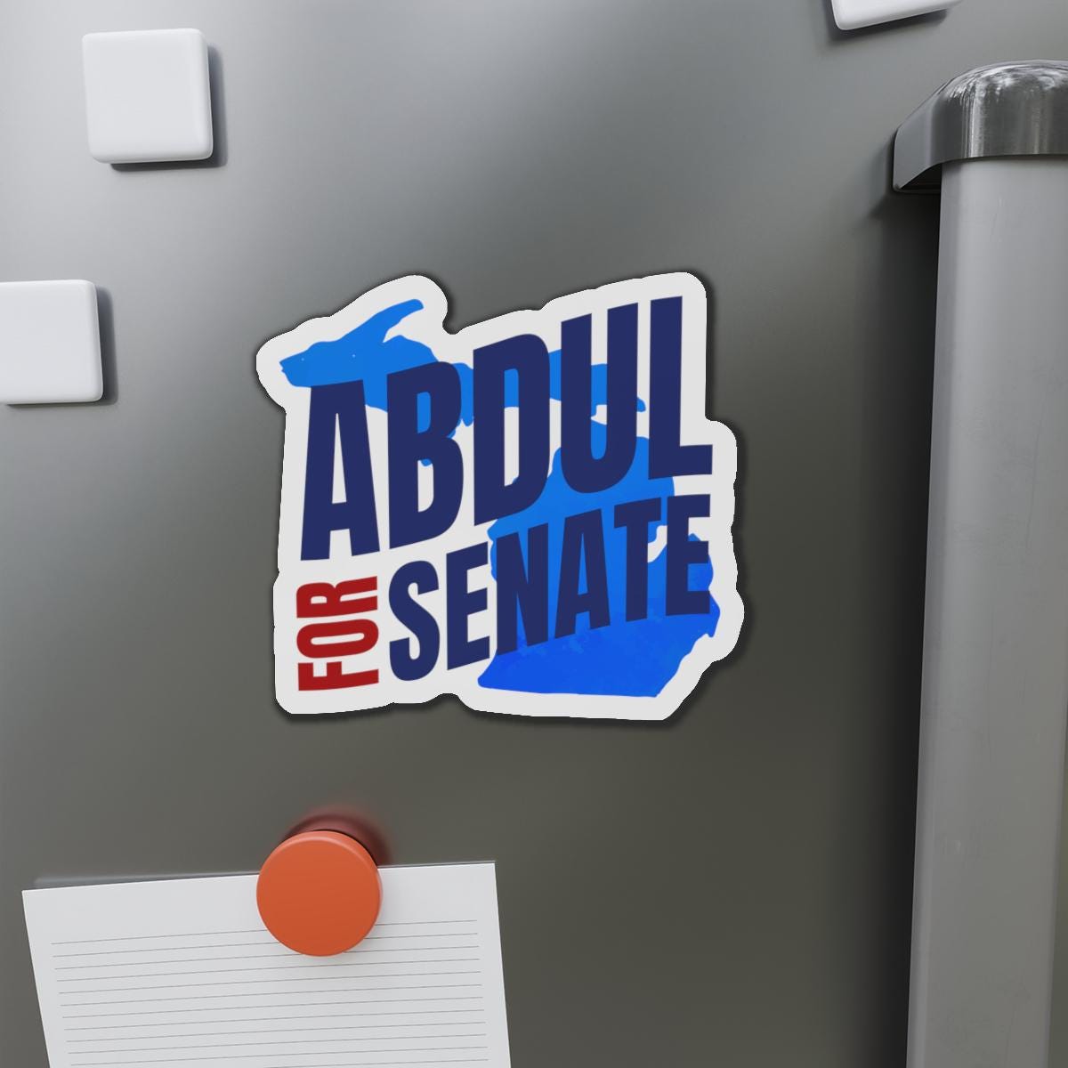 Bold Political Campaign Sticker &amp; Magnet — &amp;quot;Abdul for Senate&amp;quot; Design