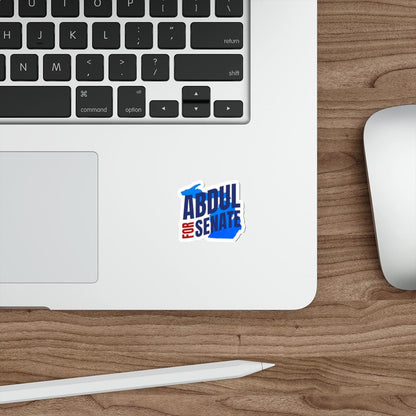 Bold Political Campaign Sticker &amp; Magnet — &amp;quot;Abdul for Senate&amp;quot; Design