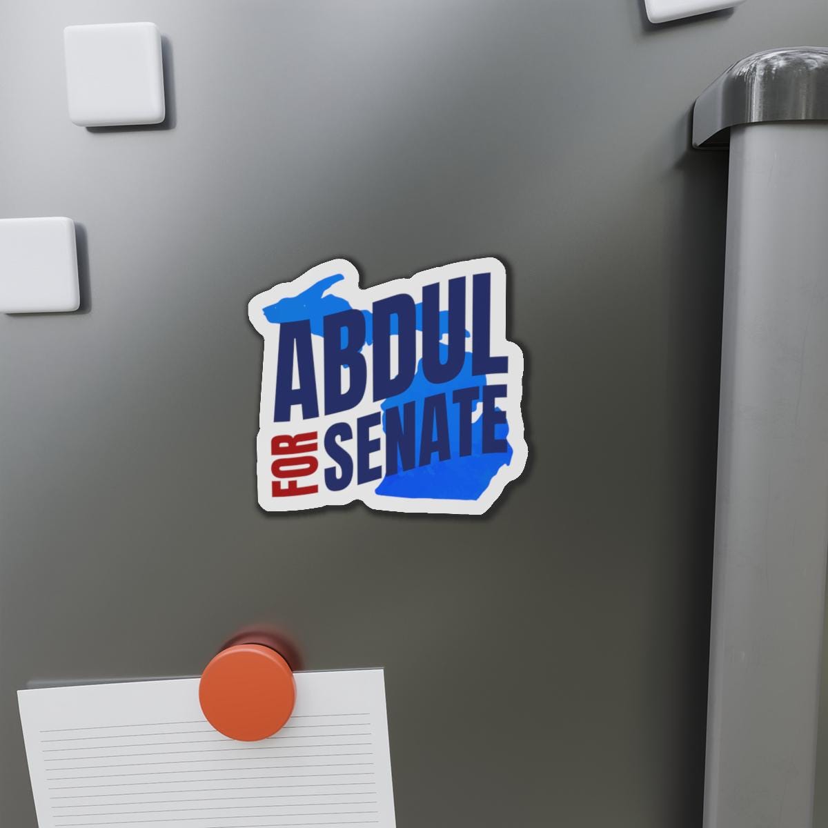 Bold Political Campaign Sticker &amp; Magnet — &amp;quot;Abdul for Senate&amp;quot; Design