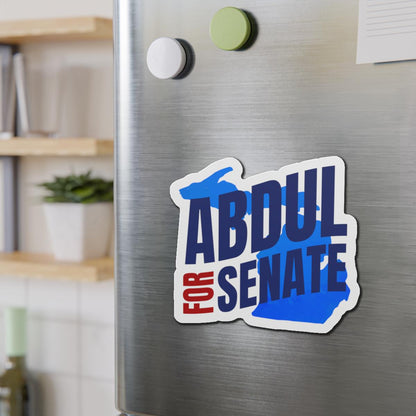 Bold Political Campaign Sticker &amp; Magnet — &amp;quot;Abdul for Senate&amp;quot; Design