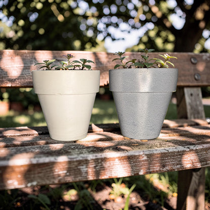 3.7&amp;quot; Concrete Succulent Planter, Small Modern Plant Pot with Drainage Option, Minimalist Indoor Flower Pot, 3.6&amp;quot; Tall Cement Pot