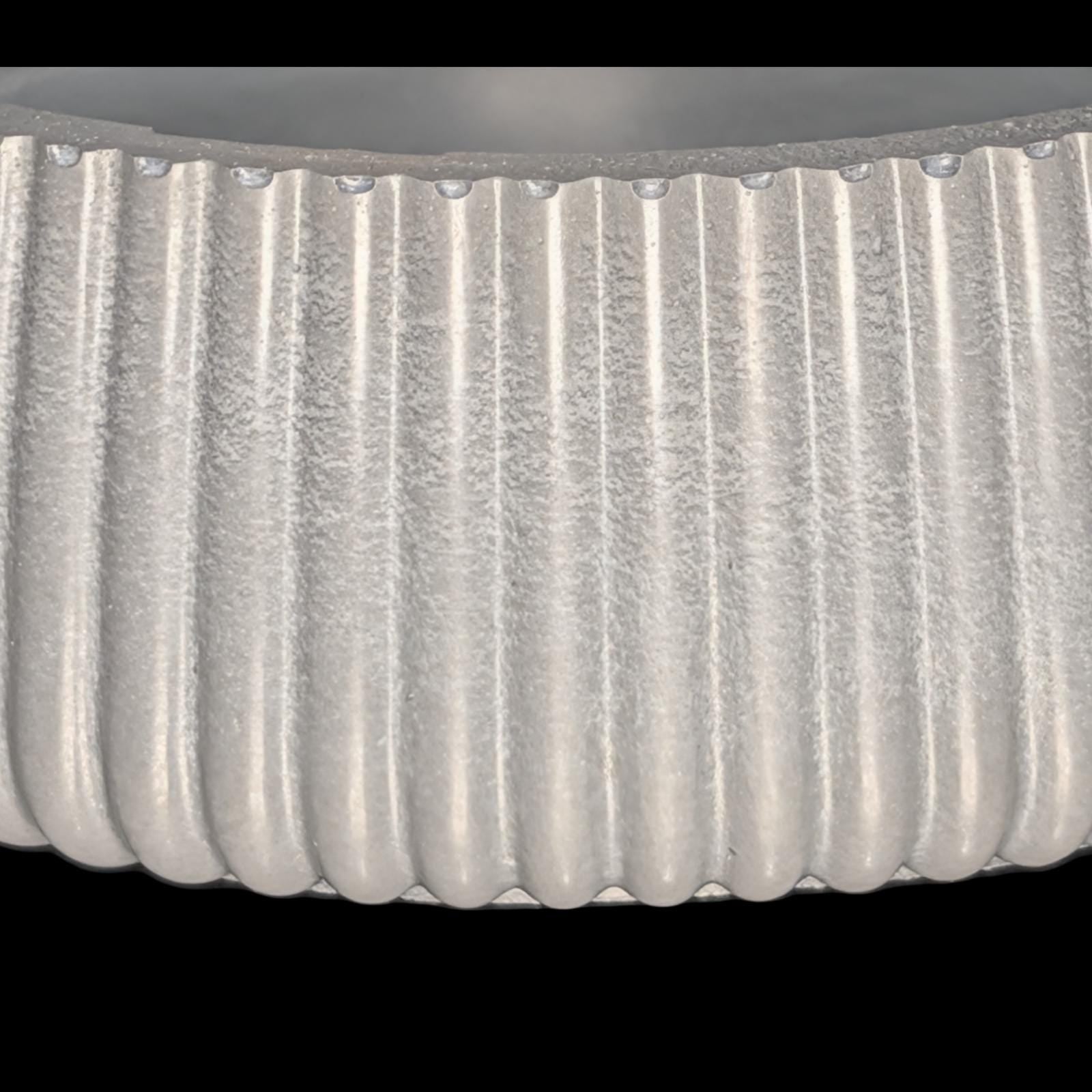 Fluted Concrete Bowl Planter, Modern Ribbed Succulent Pot, Minimalist Grey Catchall Dish, Trinket Key Holder, Nordic Tabletop Home Decor