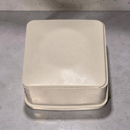 Concrete Jewelry Box with Lid, 3.15&amp;quot; Minimalist Trinket Box, Modern Square Cement Catchall, Ring Dish &amp; Keepsake Container, Desk Organizer