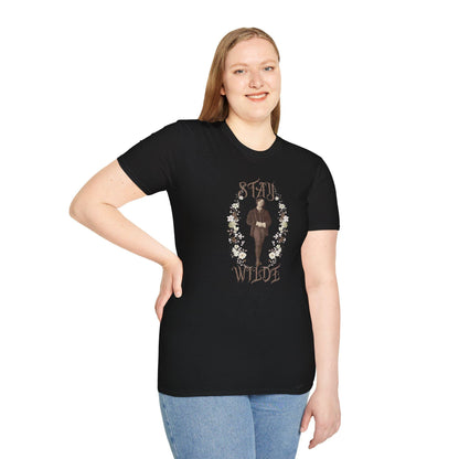 Stay Wilde T-Shirt, Oscar Wilde Tshirt, Literary Quote, Floral Accent, Shirts for English Teachers, Readers, Teachers, Back to School