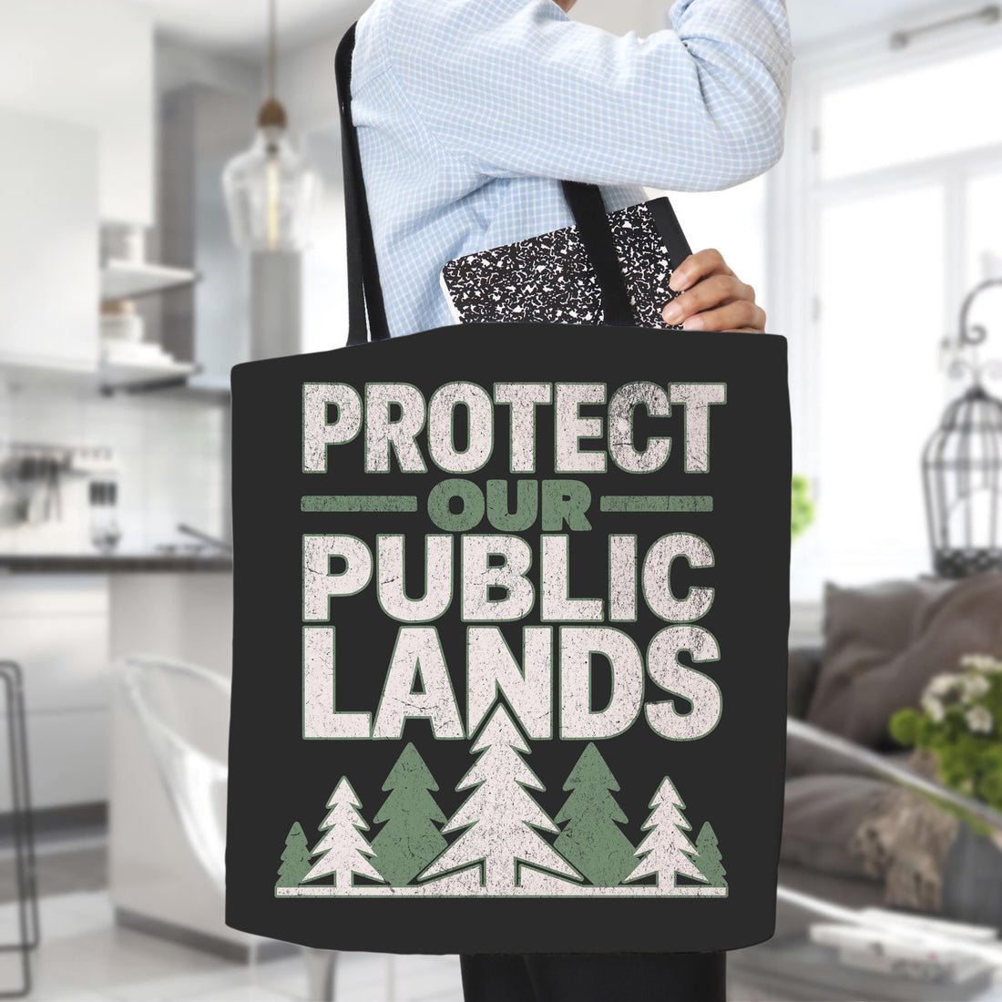 Protect Our Public Lands Tote Bag, Activist Eco Gear