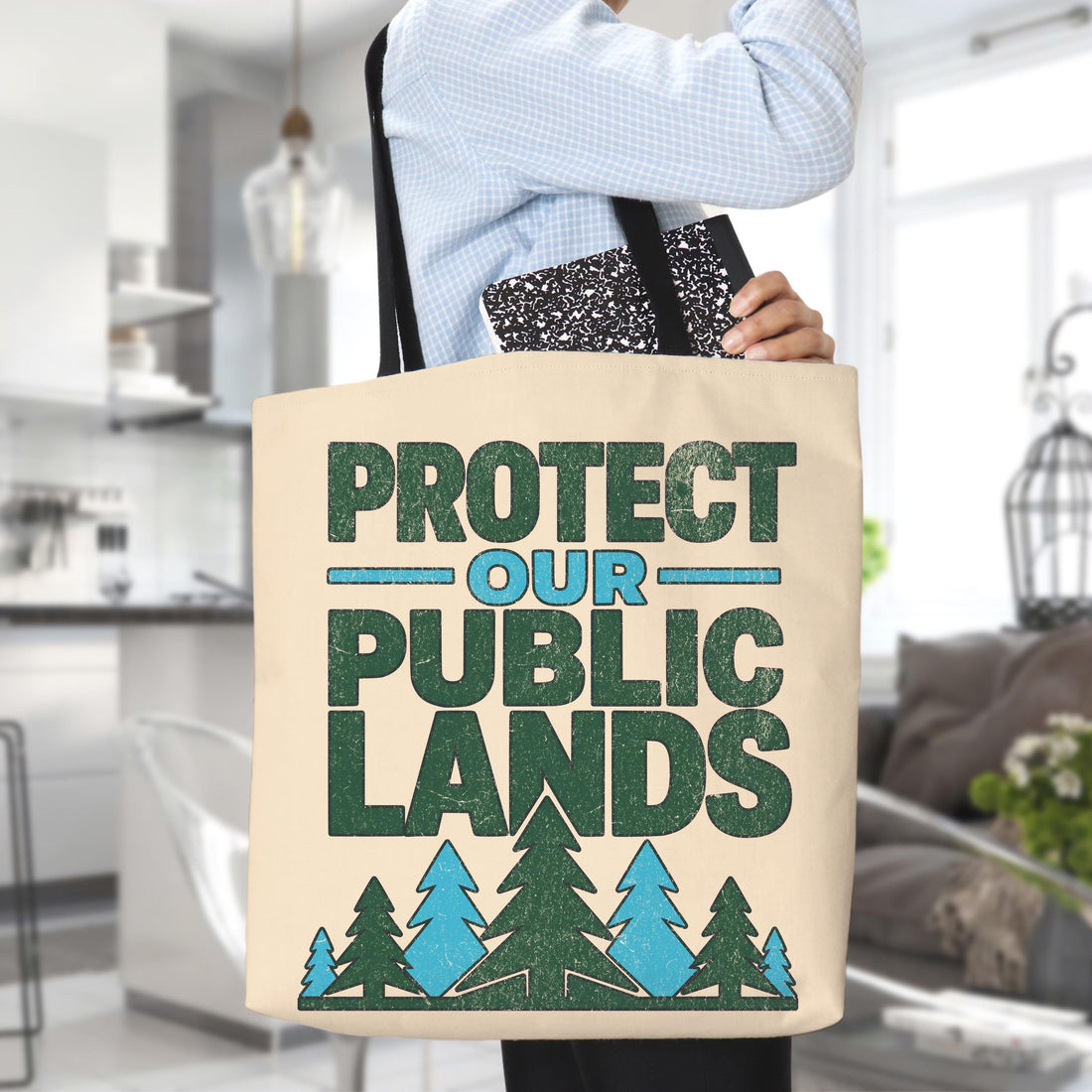 Protect Our Public Lands Tote Bag, Activist Eco Gear