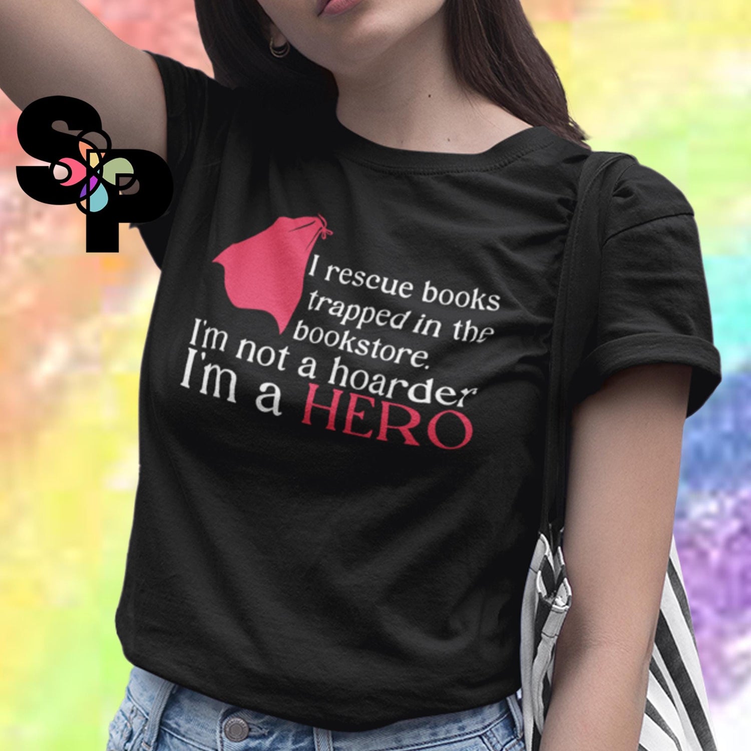 Book Hero - Adult TShirt Reader