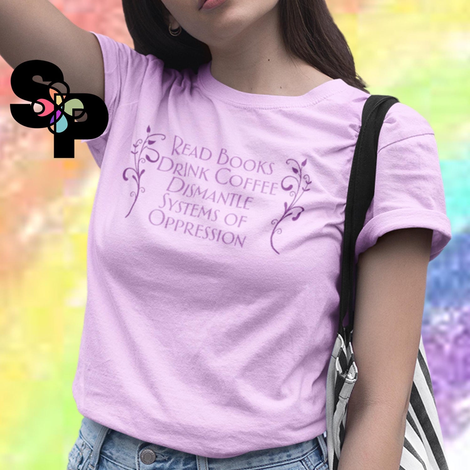 Books and Coffee and RESIST- Adult TShirt