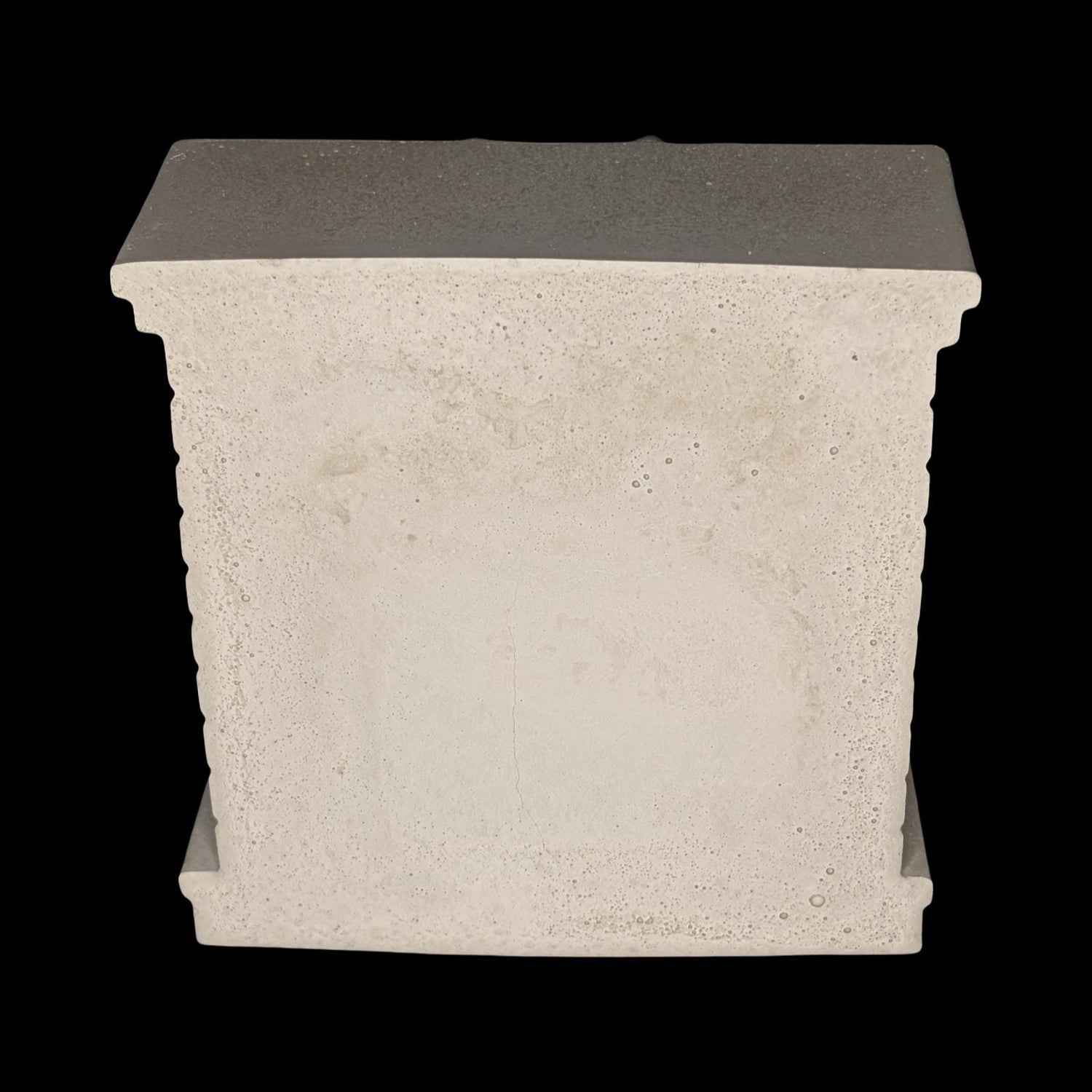 Mini Concrete Christmas Fireplace Candle Holder | Cute Holiday Mantle Decor, Tealight Burner &amp; Tiered Tray Accent | Cozy Winter Home Decor