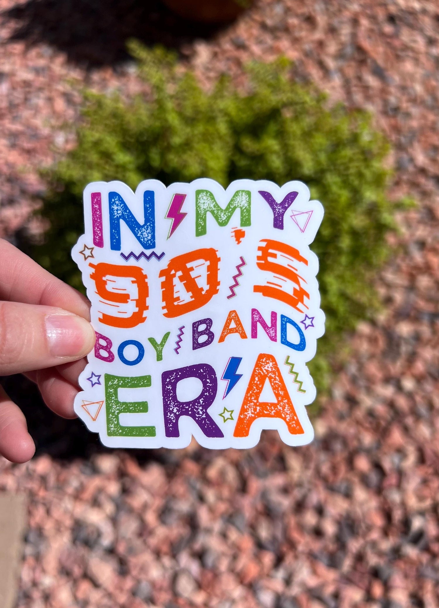 May include: A white sticker with the text &amp;quot;IN MY 90&amp;