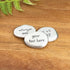 Custom Pewter Worry Stone : Hand Stamped Pocket Token