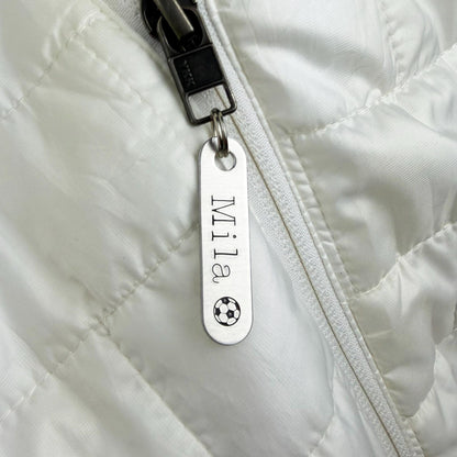 Custom Zipper Pull // Name Tag Zipper Charm