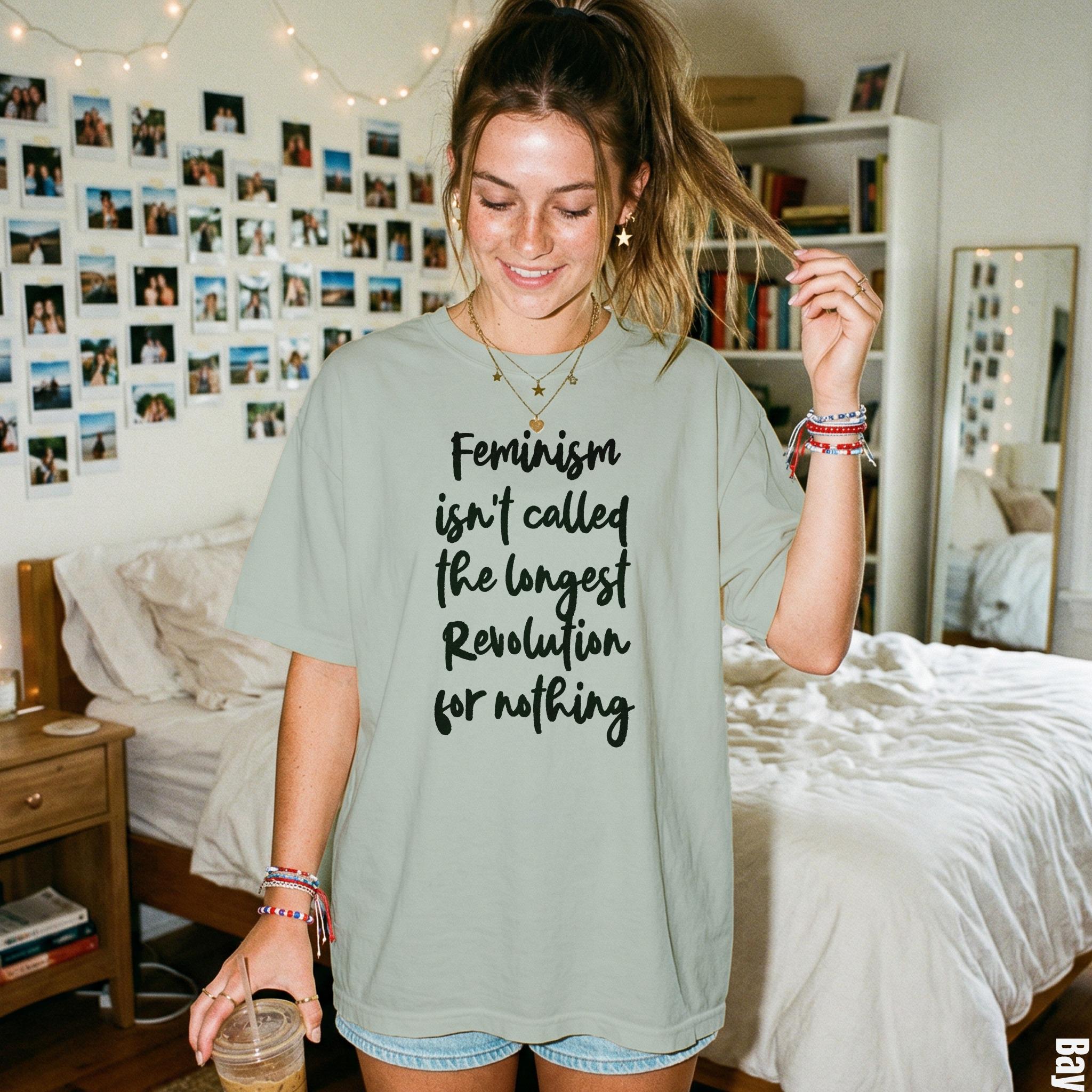 T-shirt with &amp;quot;Feminism isn&amp;