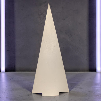 Modern Concrete Christmas Tree Decor, 9&amp;quot; Minimalist Neutral Holiday Tree Figurine, Brutalist Winter Mantel &amp; Shelf Decor